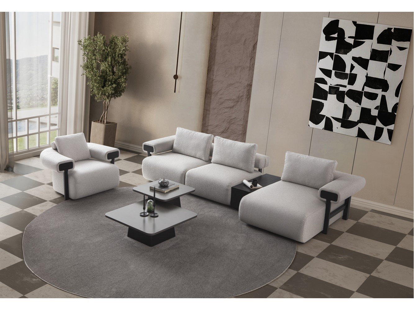 TOSCANA SECTIONAL CORNER SOFA SET
