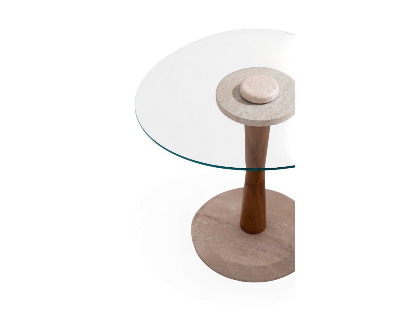 687 Walnut Travertine Set Of 3