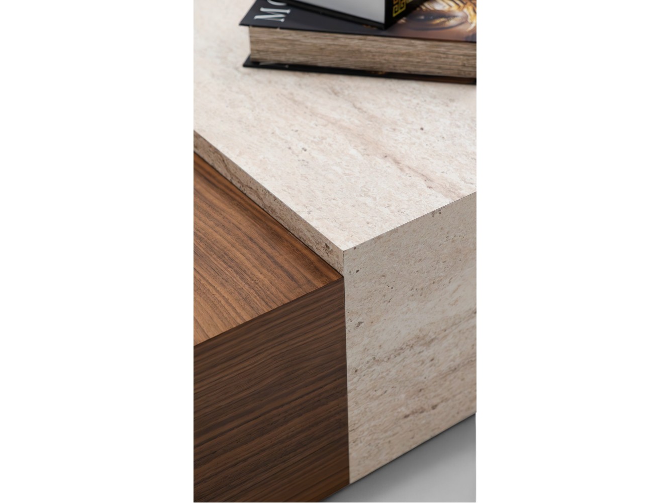 187 Walnut Travertine Set Of 4