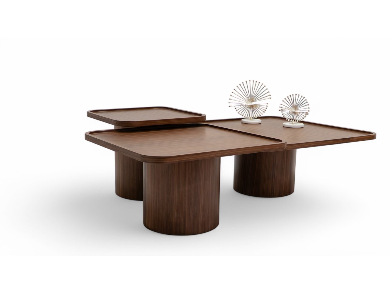 957 Walnut Set of 3