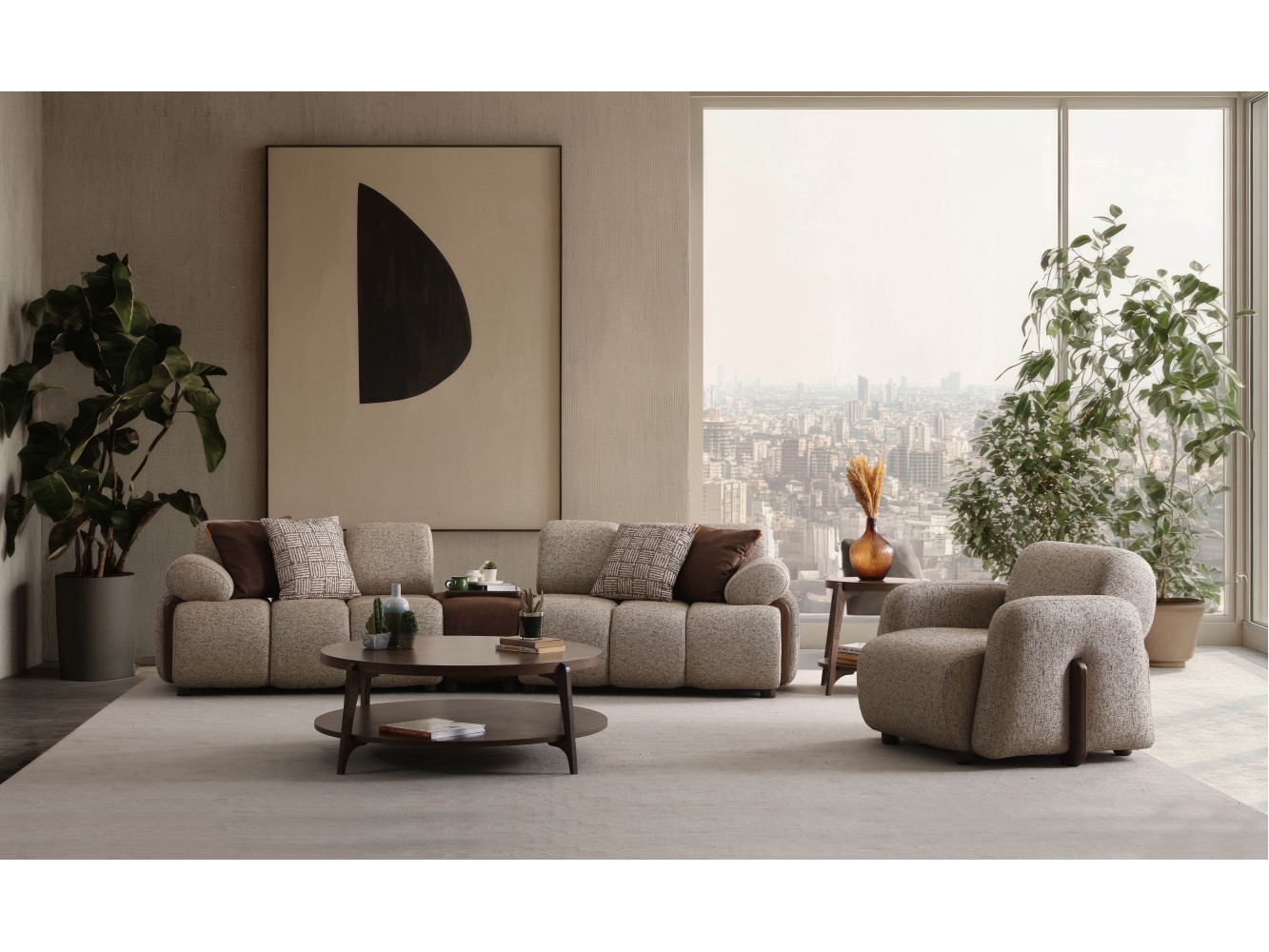 Marsilya Sofa Set-3-3-1