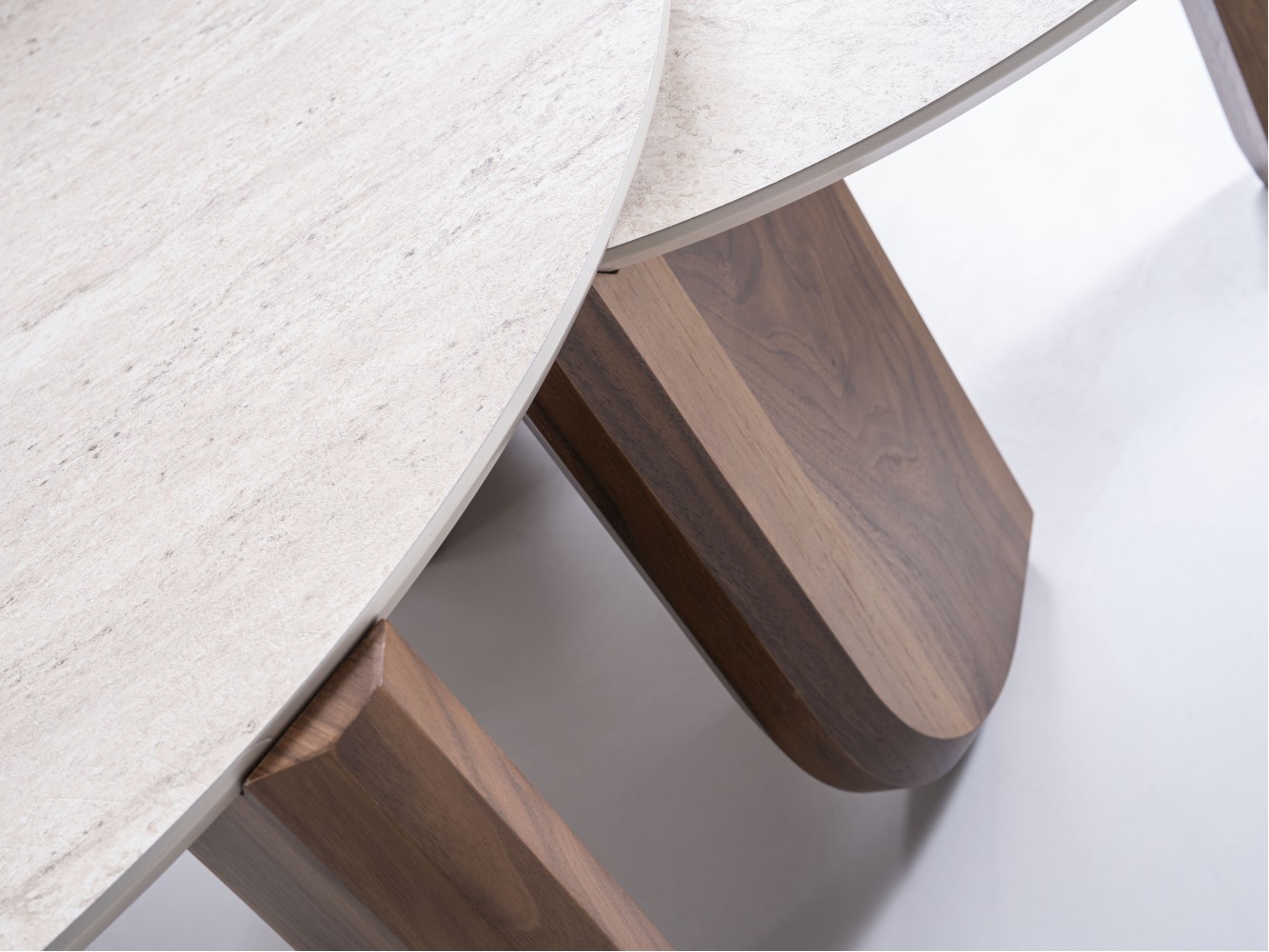 720 Walnut Travertine Set Of 3