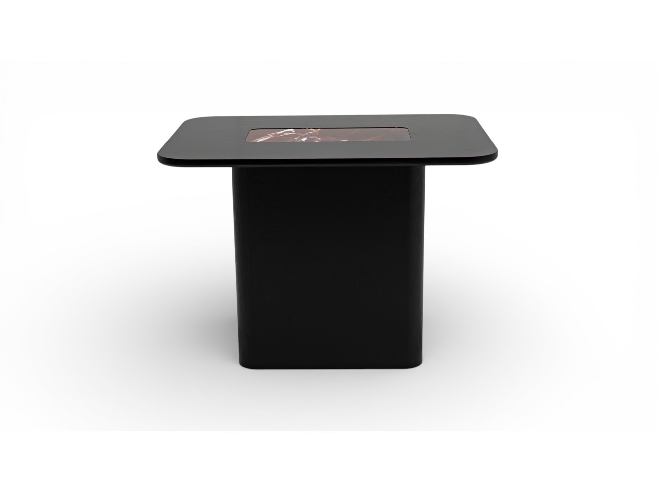 690 - 691 Black Oak Cherry Marble Set Of 2