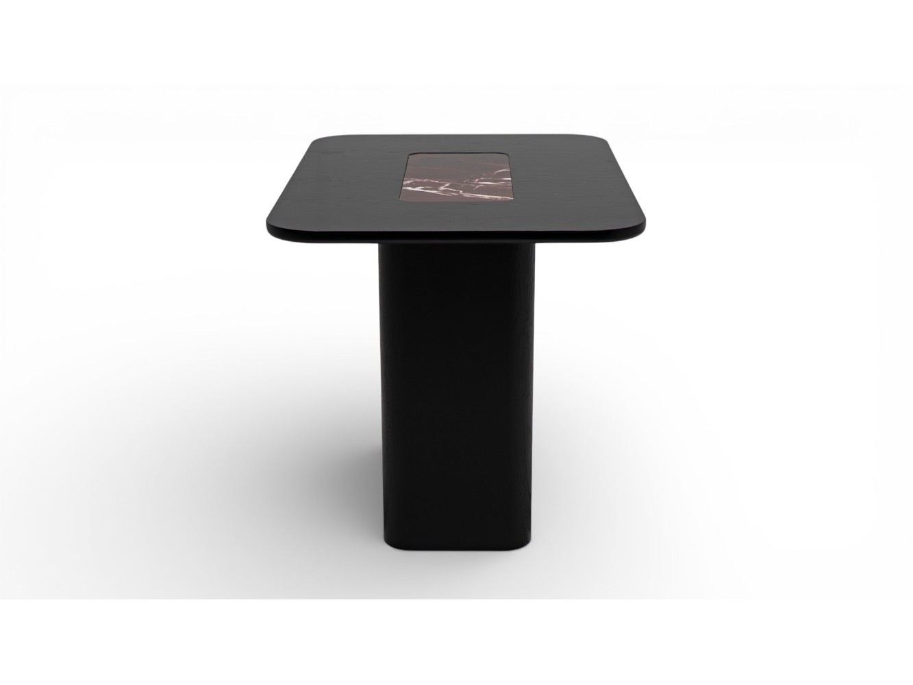 690 - 691 Black Oak Cherry Marble Set Of 2