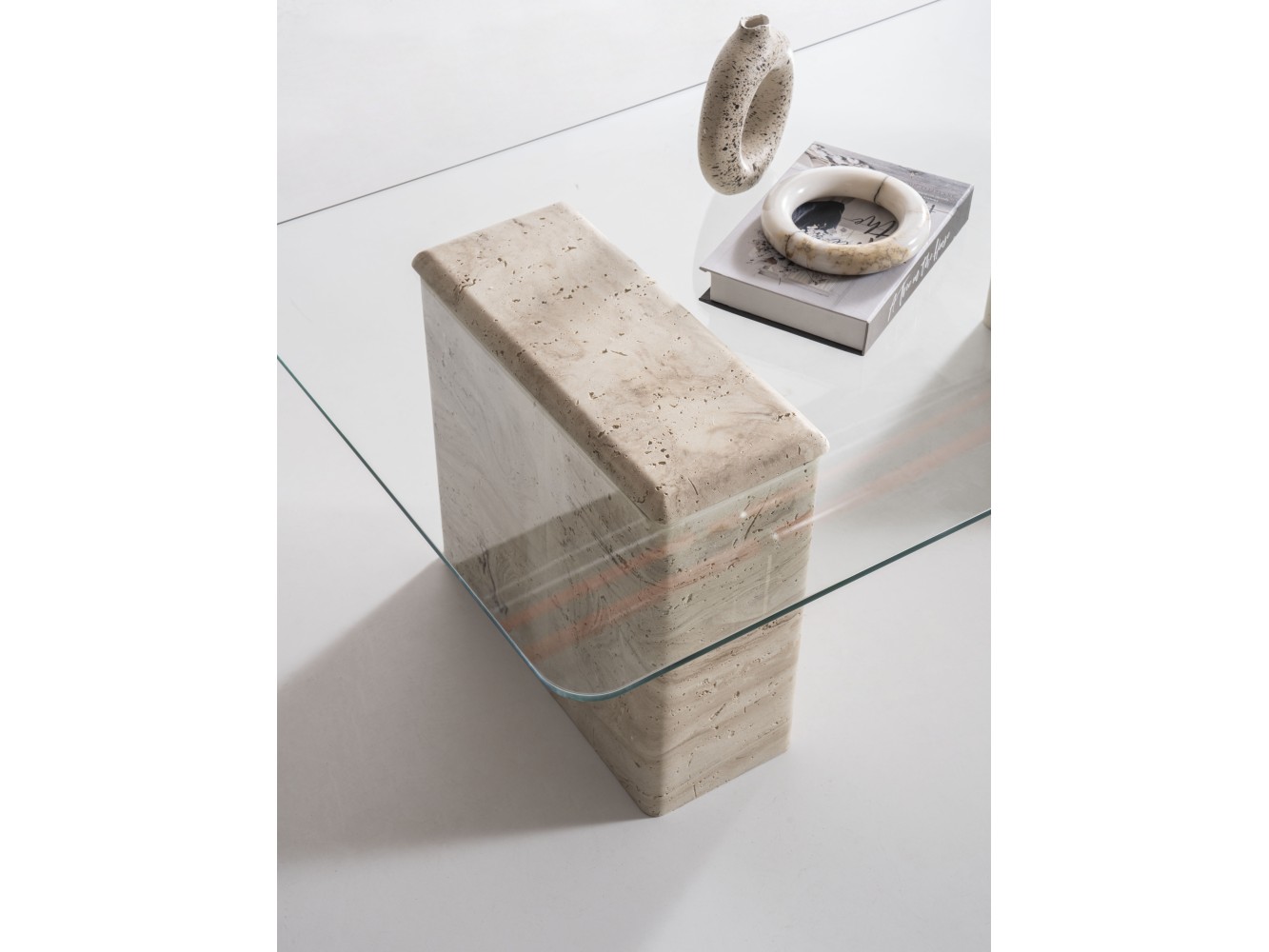945 - 946 Travertine Set Of 2