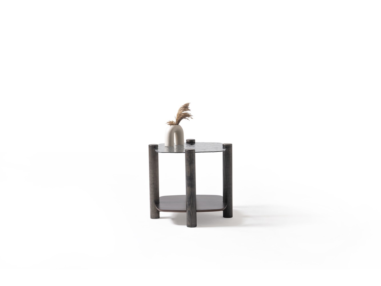 974 - 975 Van Gogh Smoked Fusion Glass Set Of 2