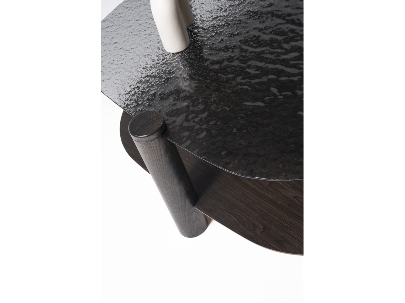 974 - 975 Van Gogh Smoked Fusion Glass Set Of 2