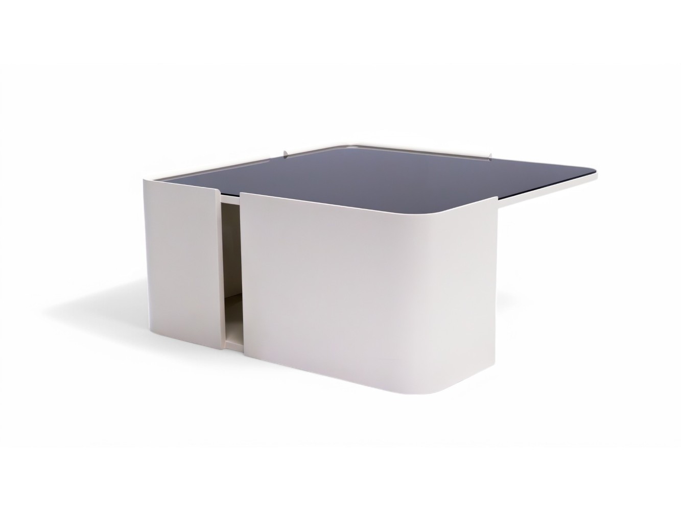 678 Moonstone Black Glass