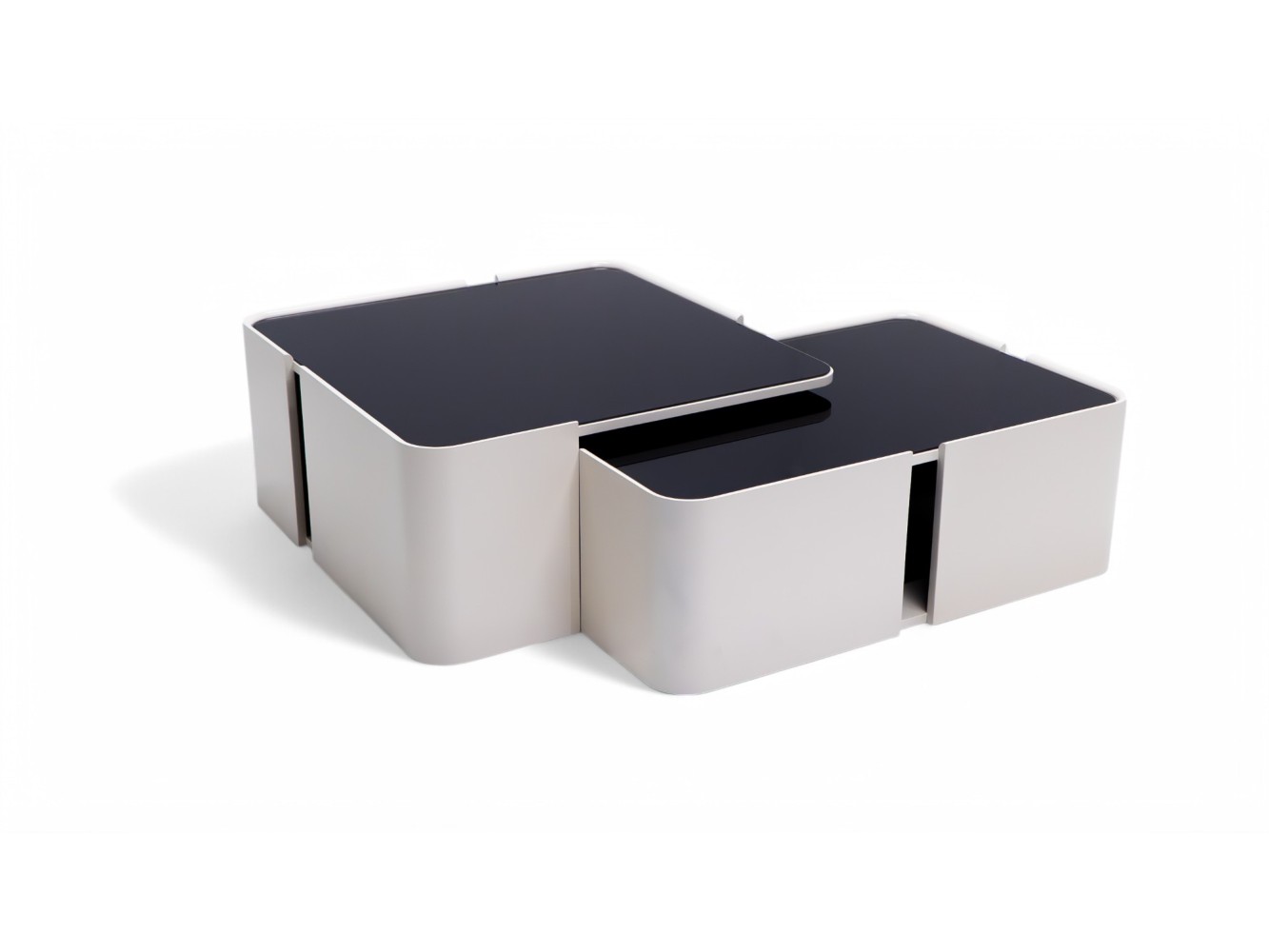 678 Moonstone Black Glass