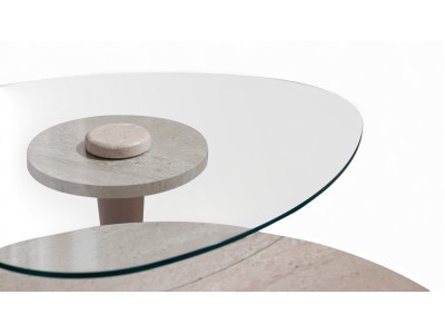 687 Walnut Travertine Set Of 3