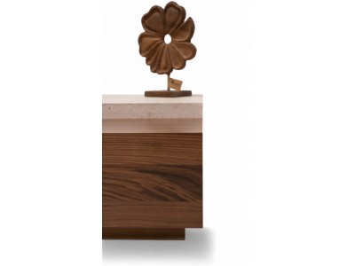 187 Walnut Travertine Set Of 4