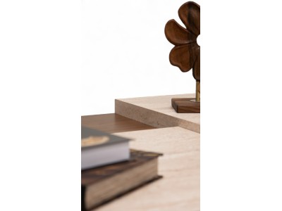 187 Walnut Travertine Set Of 4