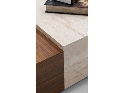 187 Walnut Travertine Set Of 4