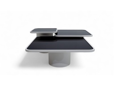 957 Moonstone Black Glass Set Of 3