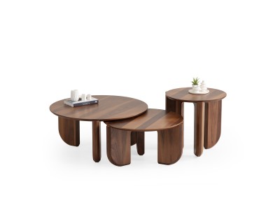 720 Walnut Set Of 3