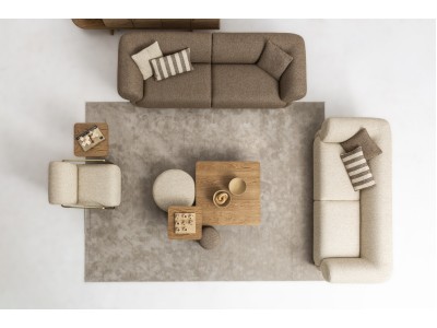 Puffy 4-3-1 Sofa Set