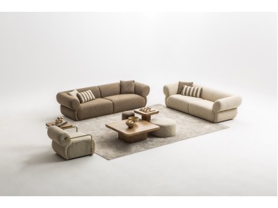 Puffy 4-3-1 Sofa Set