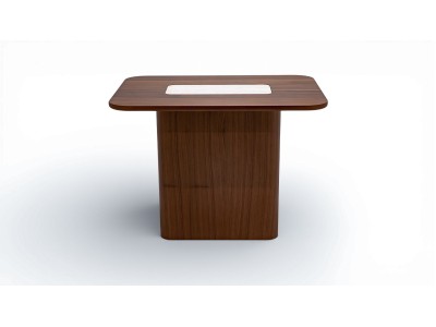 690 - 691 Walnut Travertine Set Of 2