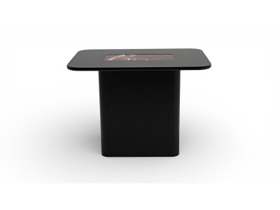 690 - 691 Black Oak Cherry Marble Set Of 2